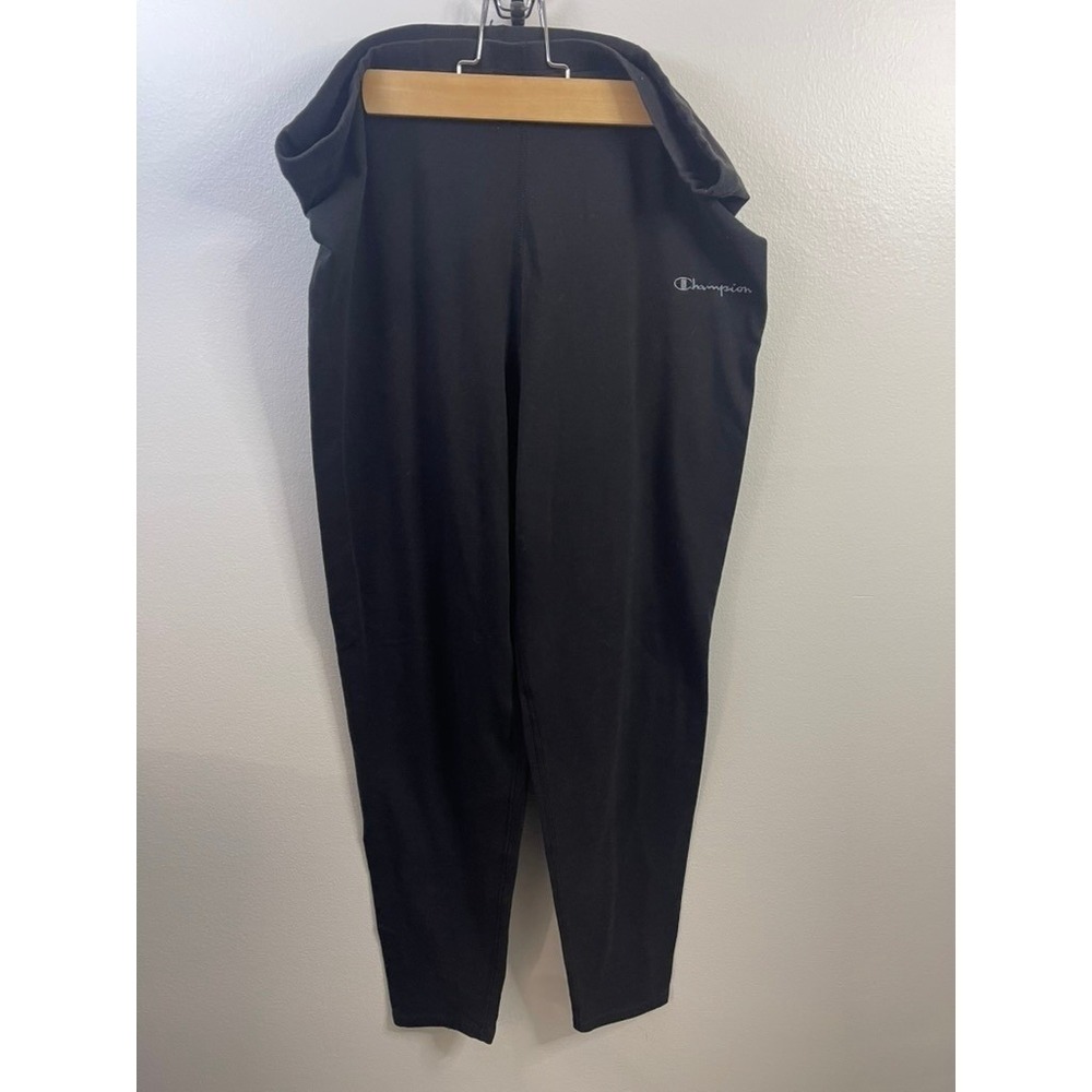 Champion Black Athletic Legging Pants Women's Size Elastic Waist Comfort Fit 3X